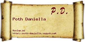 Poth Daniella névjegykártya